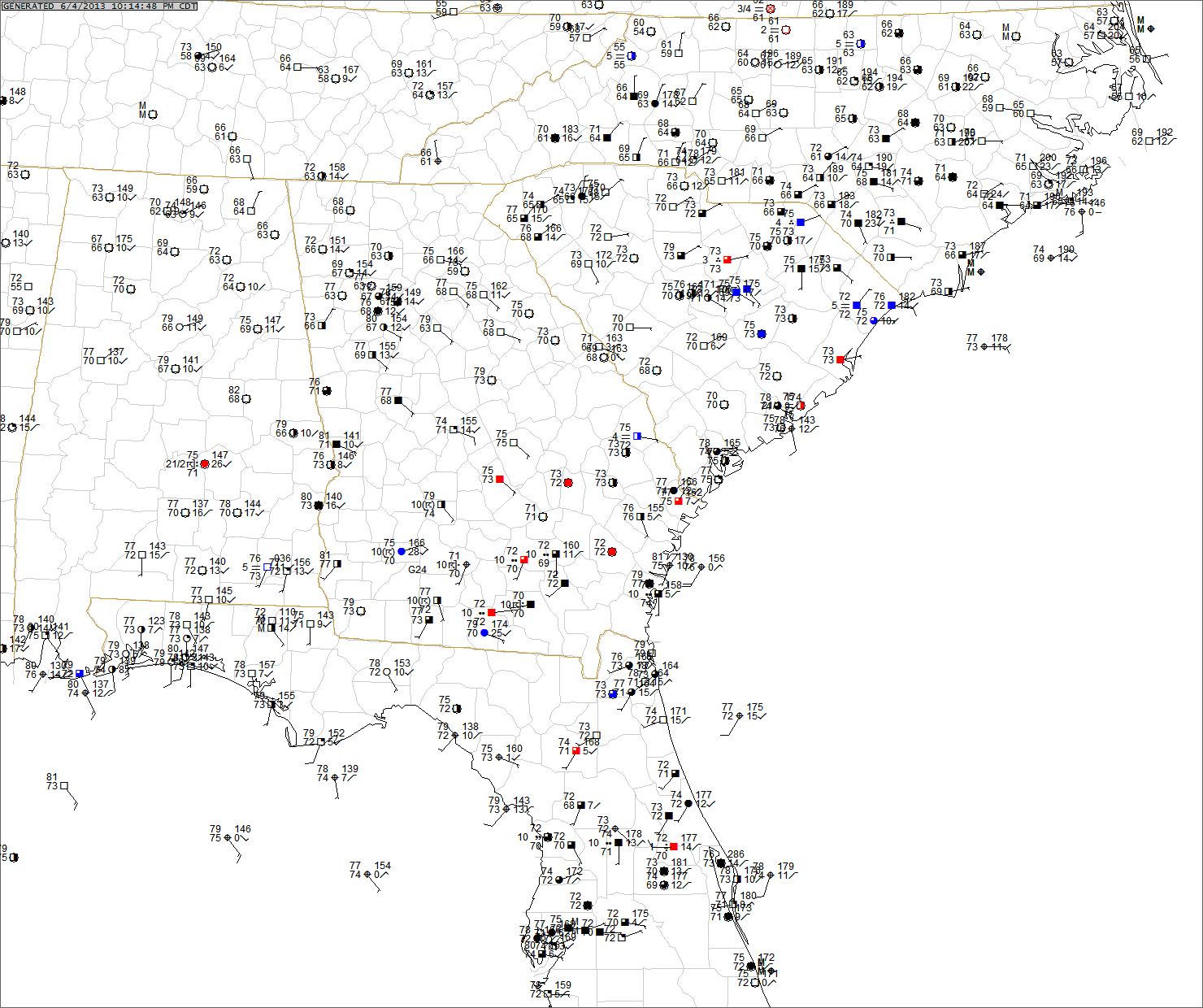 Current Conditions South Carolina