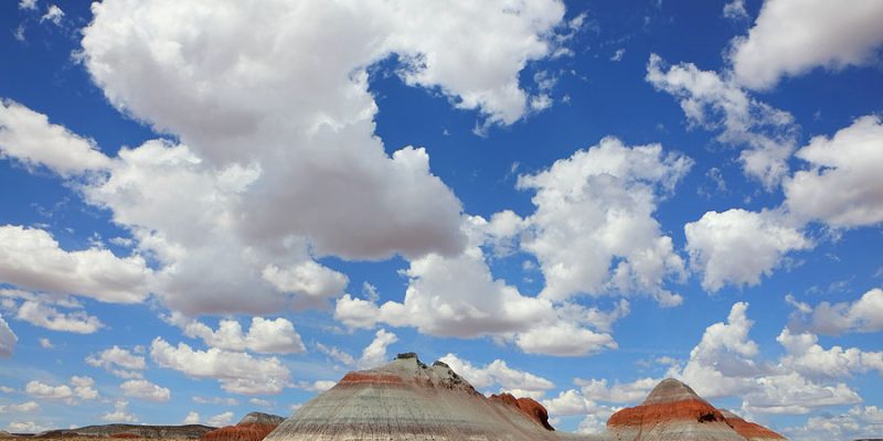 Cumuli over the Tepees (Painted Desert)